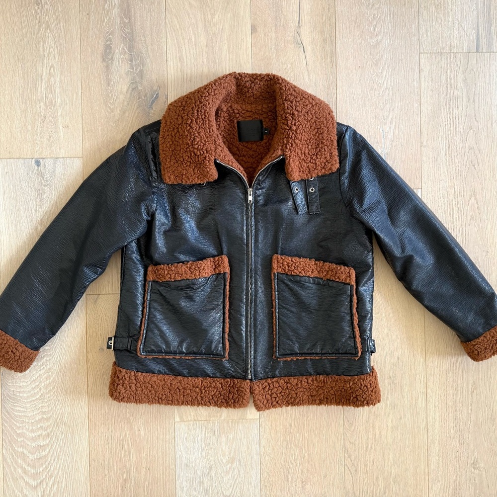 No. 6 Store - Vegan Leather Jacket - Small